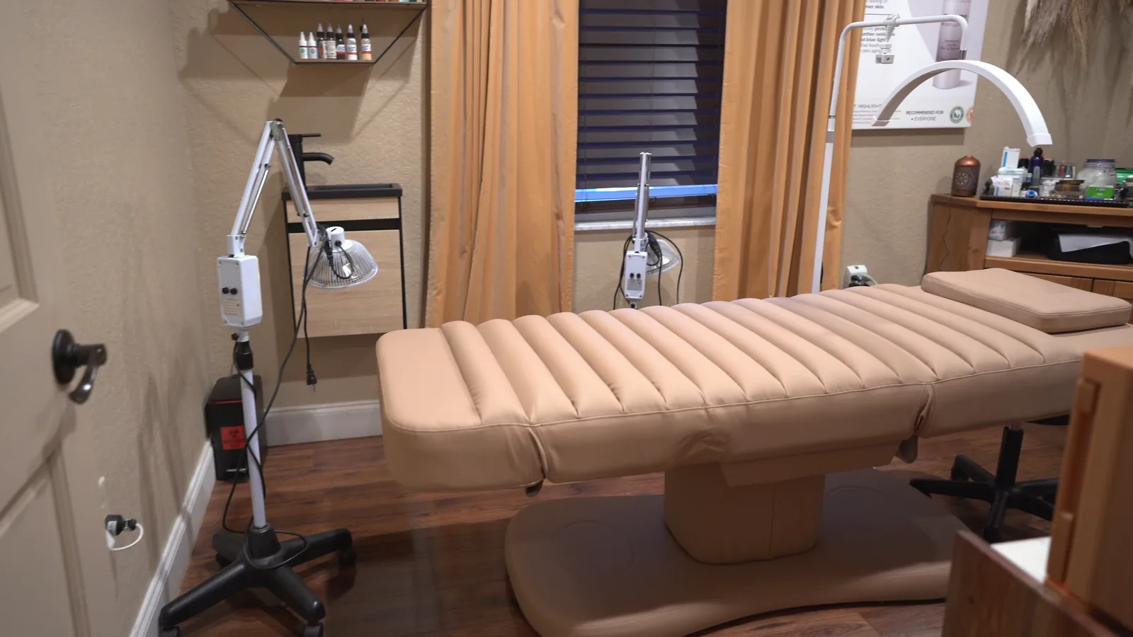A treatment room at AcuMedGroup Wellness Center, ready for a session